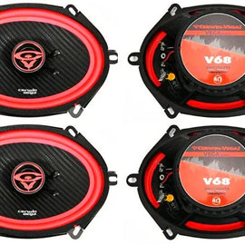2 Cerwin Vega V68 6"x8" 300W Front/Rear Speakers Fit 1997-2014 Ford F-150