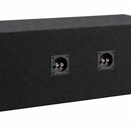 Absolute VEGD15 Dual 15" Black Slot Vented Ported Universal Subwoofer Enclosure Empty Box