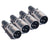MR DJ XLRMH4 4 3-Pin XLR Male Connector Heads for Audio Microphone & DMX Cable Applications