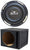 Absolute XS-1000 10" 1500 Watts Single Slim Shallow Subwoofer + Ported Enclosure Box