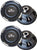 2 Absolute XS-1000 10" Xcursion Series 1500 Watts Single 4 ohm Slim Shallow Subwoofer