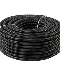 1" Split Wire Loom Tubing (Polyethylene) - 50FT - Black