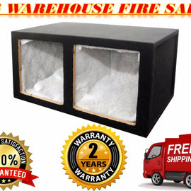 Dual 10" MDF Square-Hole Sealed Enclosure/Box for Kicker Solo-Baric L7 /L5 /L3