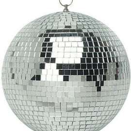 Mr Truss 8" Mirror Balls (8", Silver) Covered with Tiny Mirrored Squares