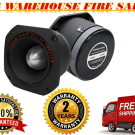 TWO 7"X7" diameter, 3'' diaphragm 1000W Die-Cast Aluminum Titanium Super Tweeter