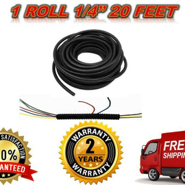 American Terminal SLT14-20<BR/> 20 feet 1/4" split loom wire tubing hose cover auto home marine