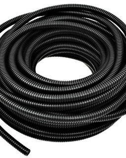 100 FT 3/8" BLACK SPLIT WIRE LOOM POLYETHYLENE TUBING CABLE CONDUIT