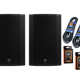 (2) Mackie Thump15BST 15" Advanced Power Loudspeaker + Free (2) Mr. Dj Cables and Absolute Mobile Phone Holder