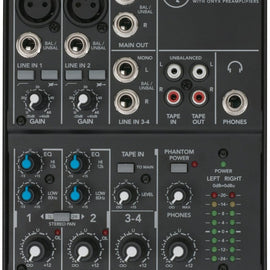 Mackie 402VLZ4 4-channel Ultra Compact Mixer with High Quality Onyx Preamps