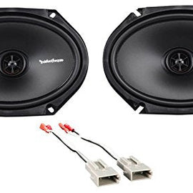 Rockford 6x8" Rear Factory Speaker Replacement+Harness For 1999-2003 Ford F-150
