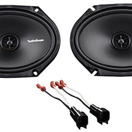 Rockford 6x8" Front Factory Speaker Replacement Kit For 2011-15 Ford F-650/750