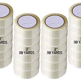 PATRON USA 24 Rolls 3" x 330' Clear Jumbo Packing Tape 110 Yards