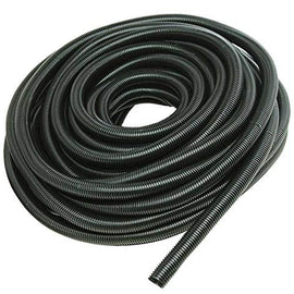 100'- 1/2" Split Loom Wire Tubing Black Poly Auto Trailer - (100' Feet)