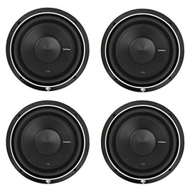Rockford Fosgate P2D4-12 12" 800 Watt Dual 4-Ohm Car Audio Subwoofer (4 Pack)