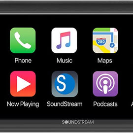 Soundstream VRCPAA-7DR Multimedia 7" Double-DIN DVD Receiver w/ CarPlay and Android Auto