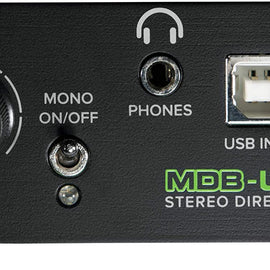 Mackie MDB-USB Bus Powered Stereo USB To DI Direct Box