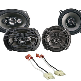 AF.694-AF.52 Front &amp; Rear Door Speaker Upgrade for 1994 - 2002 Dodge RAM 1500