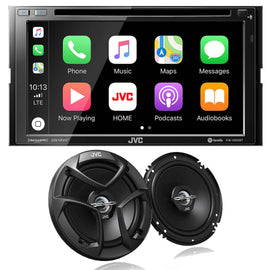 JVC KW-V850BT DVD receiver w/ integrated 6.8" monitor+JVC CS-J620 6.5" 2-Way Coaxial Car Audio 600 Watt Speaker Pair