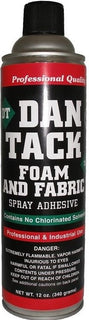 12 Dan Tack 2012 professional quality foam & fabric spray glue adhesive Can 12 oz