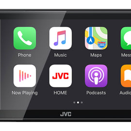 JVC KW-M56BT Digital Multimedia Receiver w/ fixed 6.75" Touchscreen Monitor+Absolute CAM870 Rearview Camera & Magnet Phone Holder