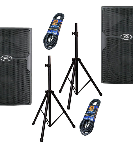(2) PVXP12 DSP 12 inch Powered Speaker 830W 12