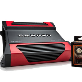 Crunch Powerzone PZ-1020.2 1100W Max (500W RMS) 2-ohm Stable 2-Channel Amplifier with Absolute Magnet Phone Holder Bundle