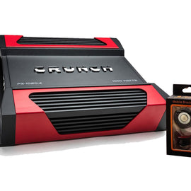 Crunch Powerzone PZ-1020.4 1000W Max (500W RMS) 2-ohm Stable 4-Channel Amplifier with Absolute Magnet Phone Holder Bundle