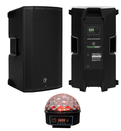 Mackie Thump15BST Boosted 1300W 15 inch Powered Speaker + LED Crystal Magic Ball