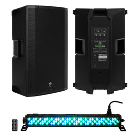 Mackie Thump15A 1300W 15 inch Powered Speaker with MR DJ MINI STRIP Led Color Change Stage Lighting