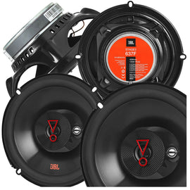 2 Pair JBL STAGE3 637F 6.5" Car Audio Speaker 3-WAY 225W Stage3 Series 6-1/2" 3-Way
