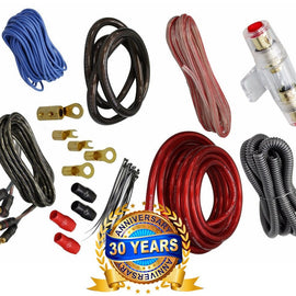 Absolute 4 Gauge 2000W Car Amplifier Complete Installation Amp Kit Power Wiring