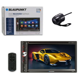 Blaupunkt NAPA65 2 DIN 6.9" Car Stereo DVD Bluetooth Receiver with Small Backup Camera