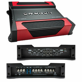 Crunch Powerzone PZ-1020.4 1000W Max (500W RMS) 2-ohm Stable 4-Channel Amplifier with Absolute Magnet Phone Holder Bundle