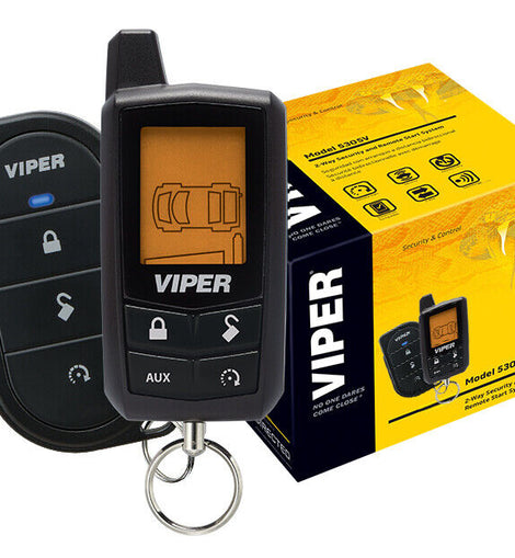 Viper 5305V Car Alarm & Remote Starter 2-Way LCD Remote 1/4 Mile Range