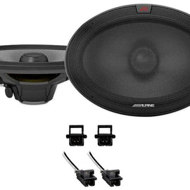 Alpine R-S69.2 Rear Speaker Replacement Kit + METRA 72-4568 For 1997-2003 Chevrolet Chevy Malibu