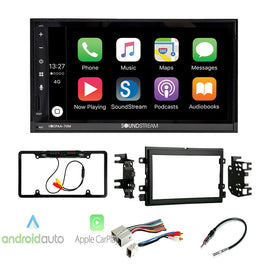 VRCPAA-70M 7" Double DIN Bluetooth CarPlay Android Dash Kit for 2005-2009 Ford Mustang